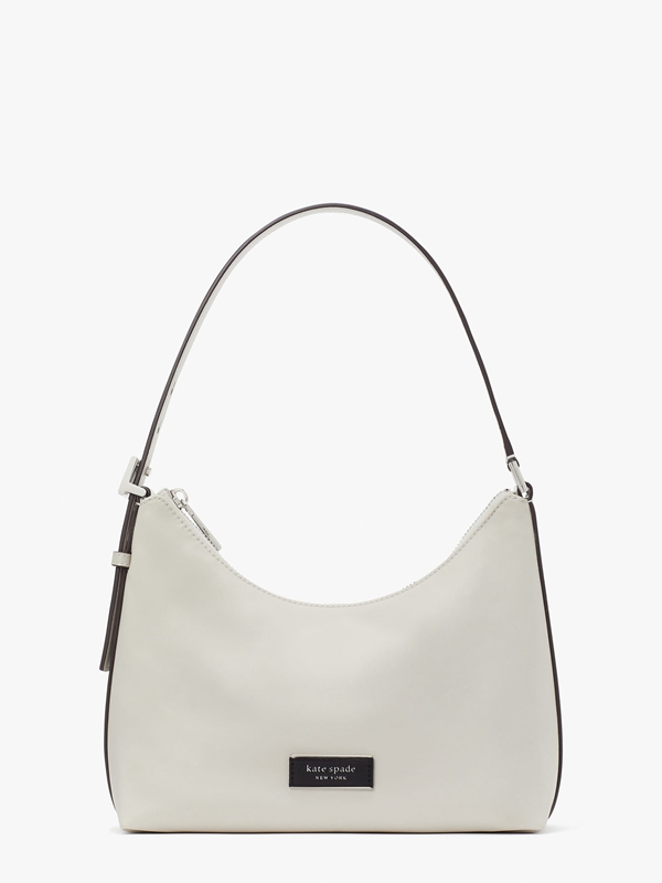 Cream Kate Spade Sam Icon Nylon Small Women's Shoulder Bags | 85941-ROJG