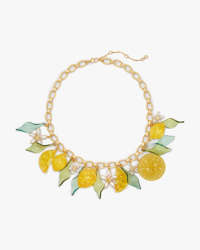 Yellow Kate Spade Fresh Squeeze Statement Women's Necklace | 95271-ULNI