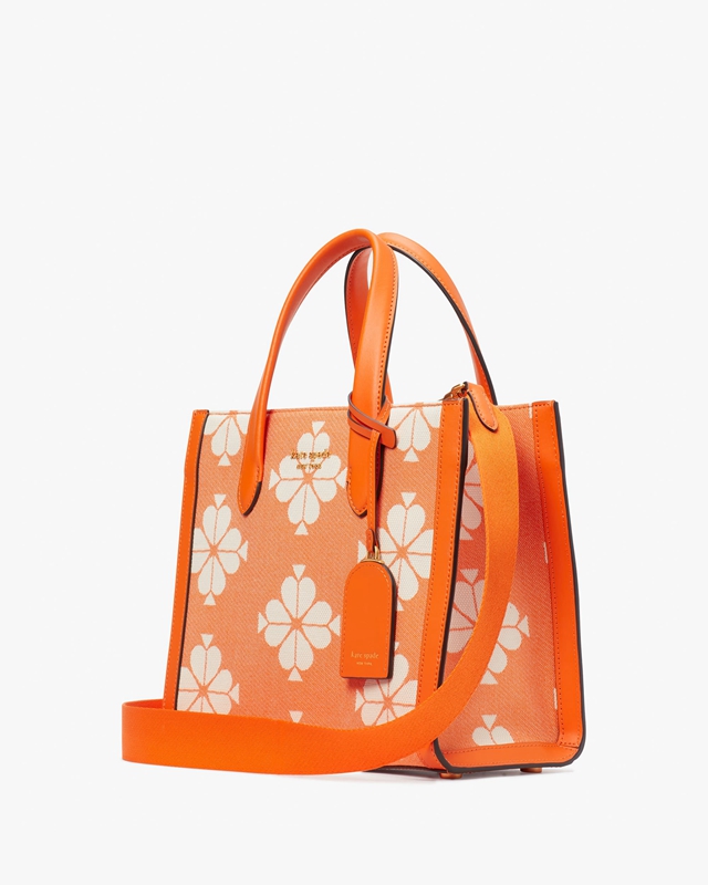 Multicolor Kate Spade Spade Flower Two-Tone Canvas Manhattan Small Women's Tote Bags | 35072-EJHD